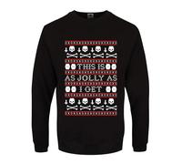 This Is As Jolly As I Get Mens Black Christmas Jumper