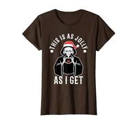 This is As Jolly As I Get T-Shirt, Women, Brown, 3X-Large