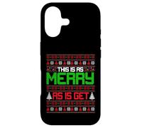 This is as merry as I get christmas ugly sweater sarcastic Case for iPhone 17