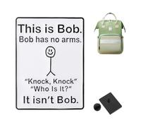 This is Bob, Bob Has No Arms Enamel Pin Funny Graffiti Badge, Officially Nice Badge for Adults Unique Brooch for Jackets Hat Backpack Quirky Party Gift Lapel Pin Decorative Accessory Alloy No Gemstone