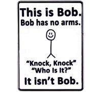 This is Bob - Funny Wall Plaque Decor Outdoor Indoor Panel Vintage Retro Metal Tin Sign