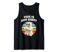 This is Boo Sheet - Ghost, Retro, Building Block, Halloween Tank Top