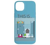 This is.. BS, Bull sat on public toilet, funny meme, Fun, Bu Case for iPhone 14 Plus