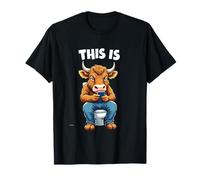 This Is Bullshit Bull Using Smartphone Humor T-Shirt