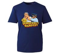 This is Democracy Manifest T-Shirt, Succulent Chinese Meal Funny Top T Shirt, Know Your Judo Well Tee (Navy, L)