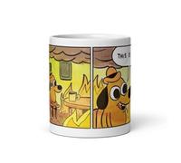 This is fine Burning Dog Funny Viral Meme Mug