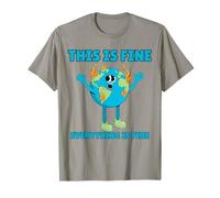 This is FINE Everything Burning Planet Fire It's Okay T-Shirt