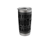 This is Fine Funny Dog Graphic Burnout Introvert Vibes Stainless Steel Insulated Tumbler