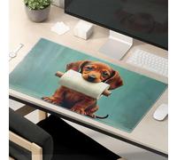 This Is Fine Mouse Pad Adorable Dog Holding Toilet Paper Roll Mouse Pad Mouse Pads For Desk Funny Mouse Pads For Work