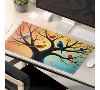 This Is Fine Mouse Pad Birds On Tree With Autumn Leaves Mouse Pad Mouse Pads For Desk Funny Mouse Pads For Work