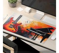 This Is Fine Mouse Pad Electric Guitar And Grand Piano In Harmony Mouse Pad Mouse Pads For Desk Funny Mouse Pads For Work