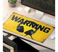 This Is Fine Mouse Pad Headphones Warning: Listen With Caution! Mouse Pad Mouse Pads For Desk Funny Mouse Pads For Work