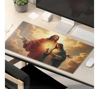 This Is Fine Mouse Pad Jesus And Mary In Heavenly Glory Mouse Pad Mouse Pads For Desk Funny Mouse Pads For Work