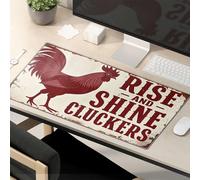 This Is Fine Mouse Pad Rooster'S Morning Call: Rise And Shine! Mouse Pad Mouse Pads For Desk Funny Mouse Pads For Work