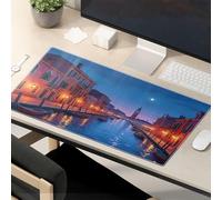 This Is Fine Mouse Pad Venetian Night: Moonlit Canals And Historic Buildings Mouse Pad Mouse Pads For Desk Funny Mouse Pads For Work