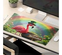 This Is Fine Mouse Pad Welcome To The Rainbow Paradise With A Flamingo Hat Mouse Pad Mouse Pads For Desk Funny Mouse Pads For Work