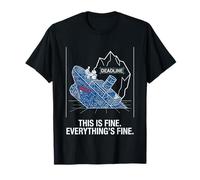 This is Fine Sinking Ship Project Manager Blueprin T-Shirt