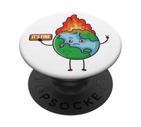 This is FINE World on Fire it's Okay PopSockets Adhesive PopGrip