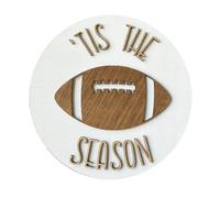 This Is Football Season Door Hanger - Check The Ballfield for Football Lovers - Ideal for Men Women and Children - Perfect Decoration for Sports Fans (B, One Size)