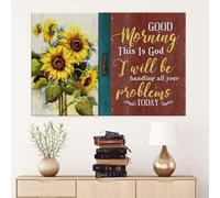 This is God I will be handling all your problems today canvas wall art