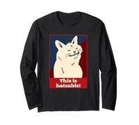 This is Hateable (Funny Cat Graphic) Long Sleeve T-Shirt