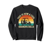 This Is How A Cool Grandpa Rolls - Golf Lover Golfer Golfing Sweatshirt