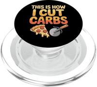 This Is How I Cut Carbs Food Pizza Lover |- PopSockets PopGrip for MagSafe