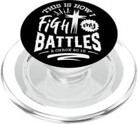 This Is How I Fight My Battles 2 Chron 20 15 PopSockets PopGrip for MagSafe