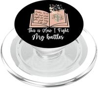 This Is How I Fight My Battles - Bible Jesus Cross Christian PopSockets PopGrip for MagSafe