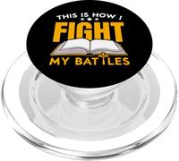 This Is How I Fight My Battles Christian Believer Bible PopSockets PopGrip for MagSafe