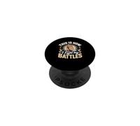 This Is How I Fight My Battles Christian Faith Bible PopSockets Adhesive PopGrip