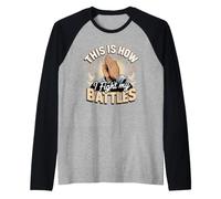 This is How I Fight My Battles Christian Faith Bible Raglan Baseball Tee