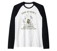 This is How I Fight My Battles Christian Faith Raglan Baseball Tee