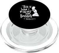 This is How I Fight My Battles - Intercessory prayer warrior PopSockets PopGrip for MagSafe