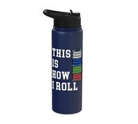 This is How I Roll 3D Printing Filament Printer Gift Geek Stainless Steel Insulated Water Bottle