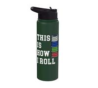 This is How I Roll 3D Printing Filament Printer Gift Geek Stainless Steel Insulated Water Bottle