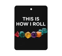 This Is How I Roll Car Air Fresheners Gray | Cute Funny Long Lasting Scent Automotive Hanging Scented Cards Tablets