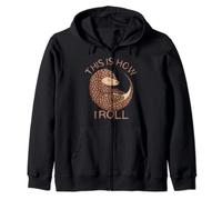 This Is How I Roll Cute Pangolin Mammal Save The Pangolin Zip Hoodie