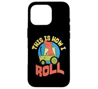 This Is How I Roll Dino On Tractor Case for iPhone 16 Pro