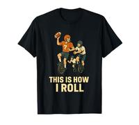 This Is How I Roll Football Unicycle Retro Sports Humor T-Shirt