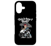 This Is How I Roll! Funny Golf Cart Cartoon Humor Design Case for iPhone 17