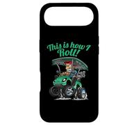 This Is How I Roll! Funny Golf Cart Cartoon Humor Design Case for iPhone Air