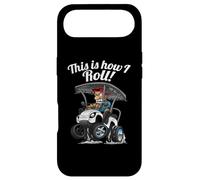 This Is How I Roll! Funny Golf Cart Cartoon Humor Design Case for iPhone Air