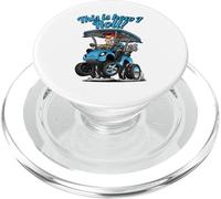 This Is How I Roll! Funny Golf Cart Cartoon Humor Design PopSockets PopGrip for MagSafe