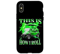 This Is How I Roll Funny Golf Cart Graphic Bootleg Case for iPhone X/XS