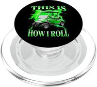 This Is How I Roll Funny Golf Cart Graphic Bootleg PopSockets PopGrip for MagSafe