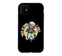 This Is How I Roll Funny Skeleton Scooter Rider Moped Case for iPhone 11