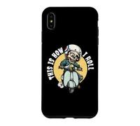 This Is How I Roll Funny Skeleton Scooter Rider Moped Case for iPhone XS Max