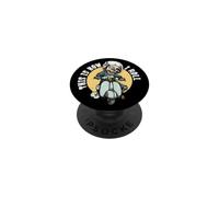 This Is How I Roll Funny Skeleton Scooter Rider Moped PopSockets Adhesive PopGrip