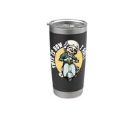 This is How I Roll Funny Skeleton Scooter Rider Moped Stainless Steel Insulated Tumbler